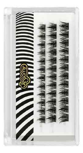 Extensiones Pestañas Autoadhesivas Jessamy Fibra Sintética 36u Negro