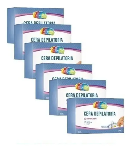 Cera Depilatoria Azul Collage Azuleno Profesional X 6