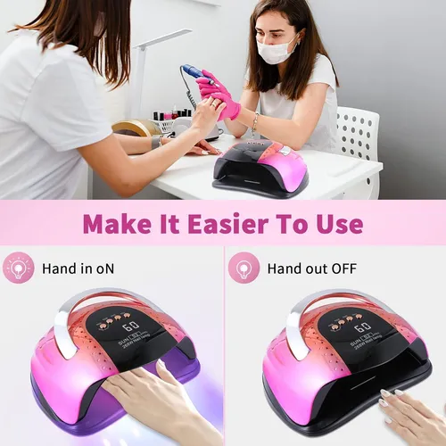 Lámpara Uv Led 268w Riuotazi Para Esmalte De Gel