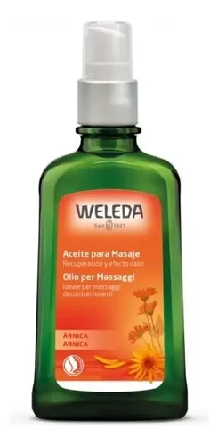 Aceite Masaje Árnica Weleda Vegano Celiaco Deporte