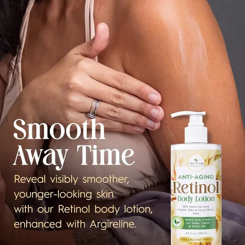 Loción Corporal Con Retinol, Hidratante Suave Y Nutritiva