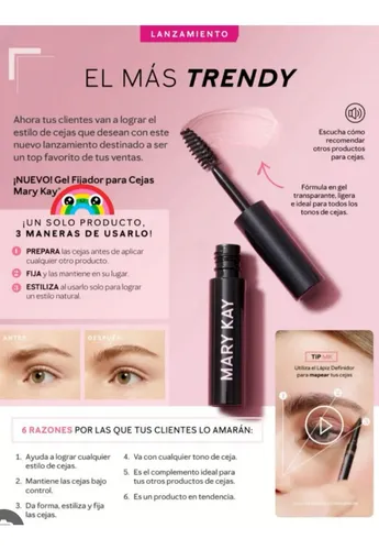 Gel Transparente Para Peinar Cejas Mary Kay. 3,5gr