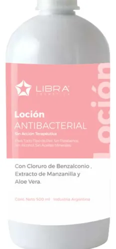 Loción De Limpieza Facial Antibacterial 500ml Libra