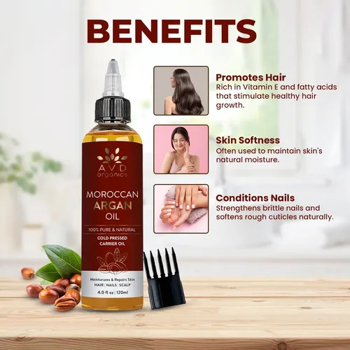 Aceite De Argan Avd Organics Hidratante Capilar 120ml