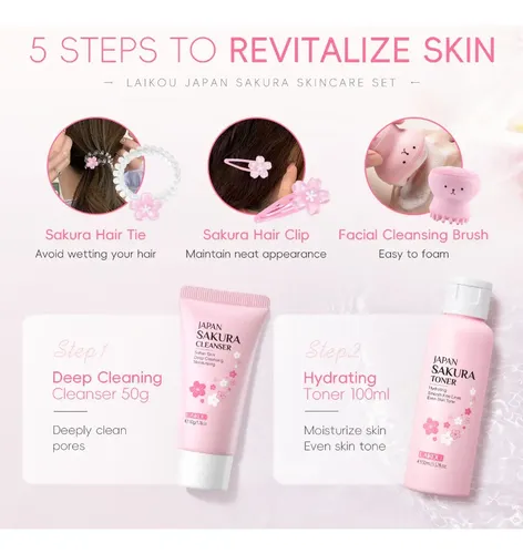 ~confiableset Laikou Sakura Skin Care Pro, Iluminador E .