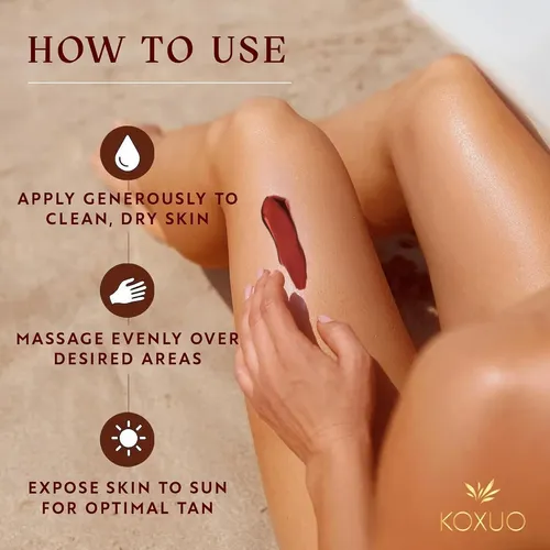 Aceite De Coco Autobronceador Koxuo, 100 G, Vitamina E