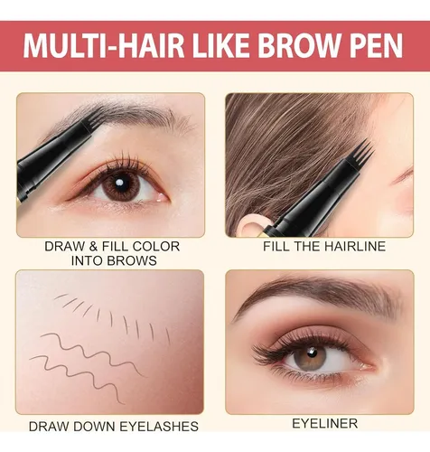 Lápiz De Cejas 2 En 1 Lavone Microblading Resistente Agua