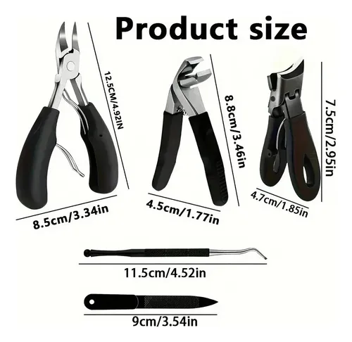 Premium Set 5 Herramientas Para Uñas Encarnadas Y Gruesas