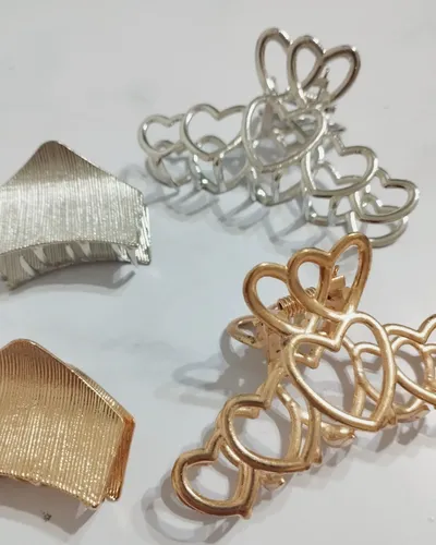 Set Broches Para Pelo Metalico