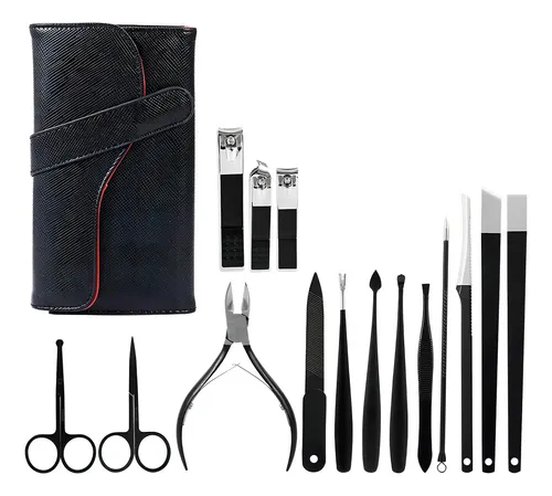 Set Uñas x15 Piezas Gadnic Manicura Pedicura Acero Inoxidable