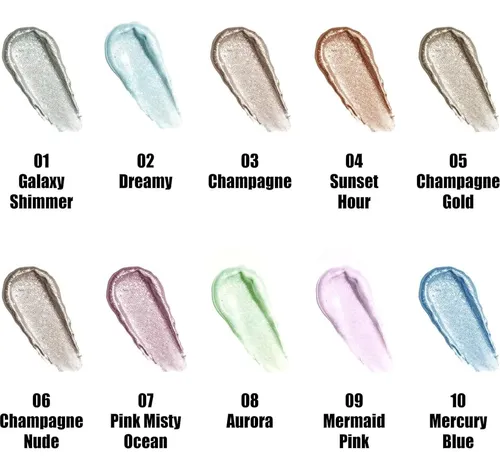 Sombra Líquida Con Brillo Y Efecto Glitter Qic 01 Vía