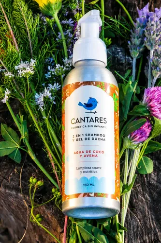 Shampoo Natural Organico Hidratante Coco Y Avena Cantares