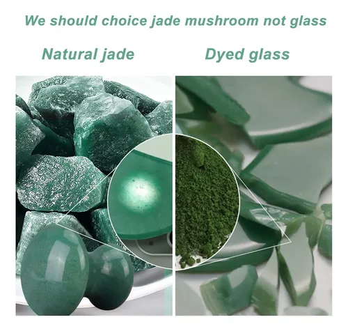 Herramienta De Masaje Facial Ideayard Mushroom Gua Sha Jade,
