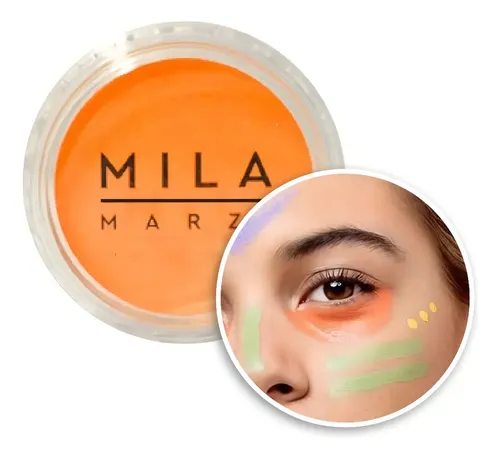 Tonalizador Corrector De Ojeras Alta Cobertura Mila Marzi Tono 2000P-04 Naranja 10ml