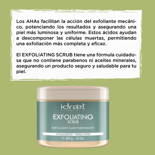 Exfoliante Facial Corporal Gel Suave Idraet Limpieza 300 Gr