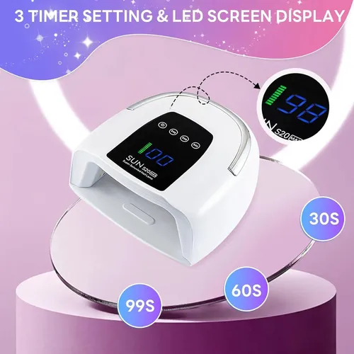 Lámpara Uv/led De Uñas 200w Be Enle S20 Max Inalámbrica