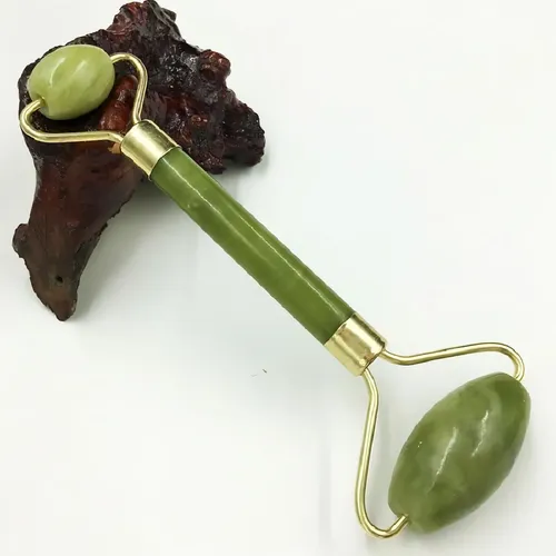 Rodillo Facial de Jade Natural para Masaje y Belleza de Piel