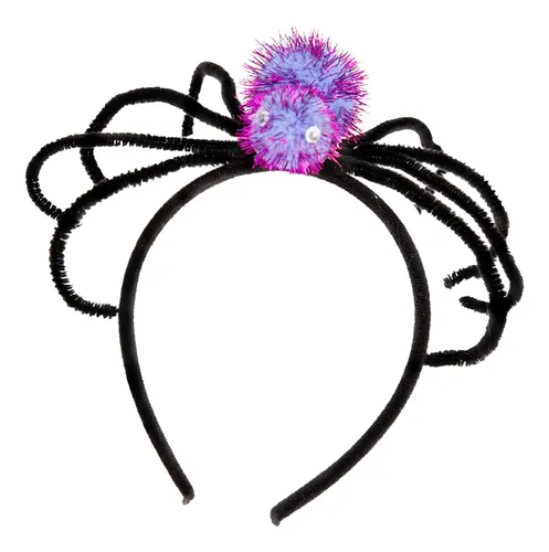 Diadema De Halloween, Tocado Con Forma De Araña Violeta
