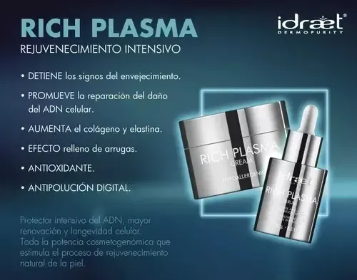 Serum Idraet Rich Plasma Para Piel Normal De 30ml/30g 30+ Años