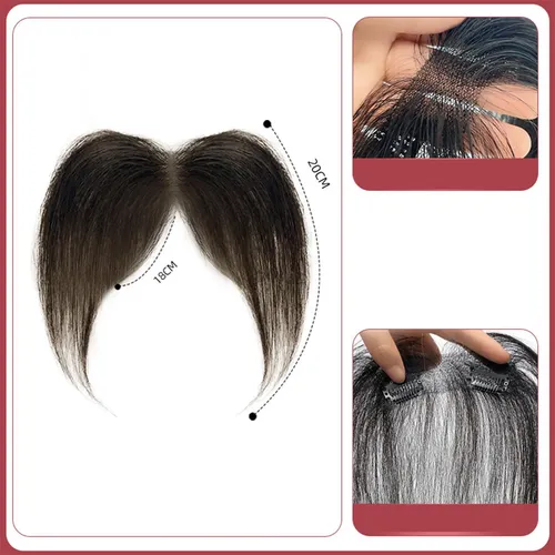Bangs Clip Extensión De Cabello Sintética Para Estilo D