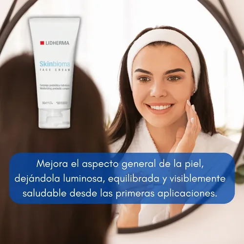 Crema Lidherma Skinbioma Facial Hidratante Antiarrugas