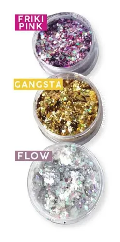 Glitter Glitta Free Style Maquillaje Artistico Rostro Uña X1