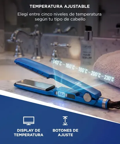 Planchita De Pelo Care By Gadnic Control Digital Temperatura Calentamiento Rápido