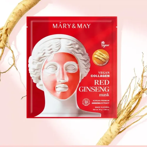 Mascarilla Gel Vegan Collagen Red Ginseng Mask Mary&may