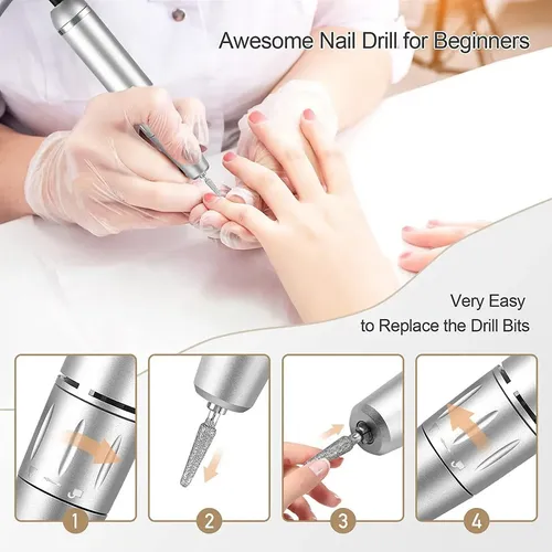 Taladro Eléctrico Para Uñas, Lima De Uñas, Manicura