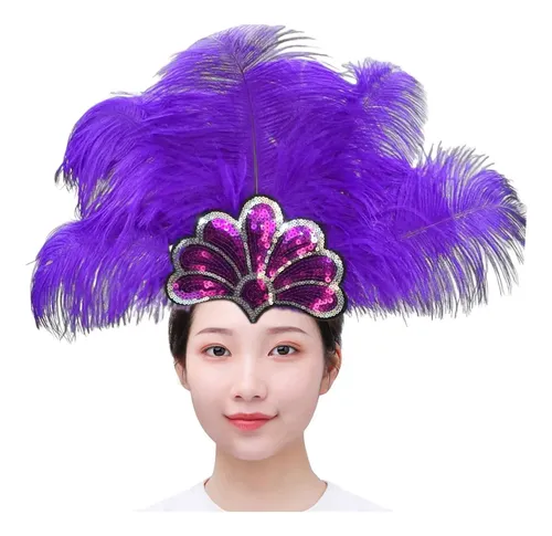 Tocado De Plumas Para Vestir La Cabeza, Accesorio Para Mujer