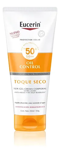Eucerin Sun Fps50+ Gel-crema Corporal Toque Seco X 200