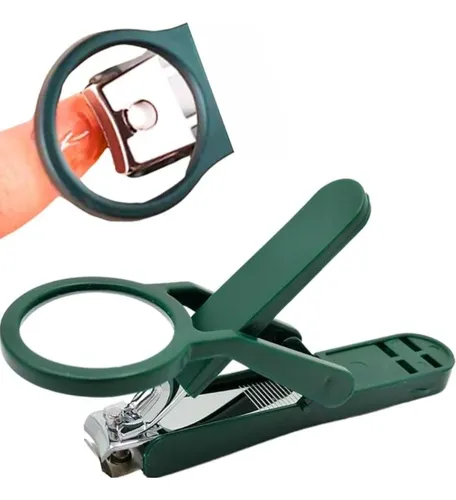 Cortaúñas Con Lupa For Personas Mayores Y Con Discapacidad Verde