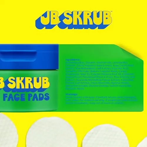 Almohadillas Faciales Jb Skrub: Limpian El Acné Para Niños,