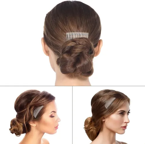 10 Peinetas Para Cabello Transparentes Peine De Pelo Lateral