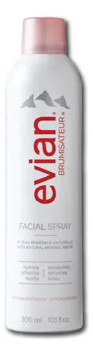 Evian Bruma De Agua Mineral Natural X300ml Todo Tipo De Piel Día/noche