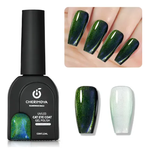 Esmalte Semipermanete Ojo De Gato Uv/led 12ml Cherimoya