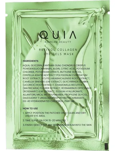 Parche Hidrogel Para Ojos Quia Con Colágeno 20 Pares