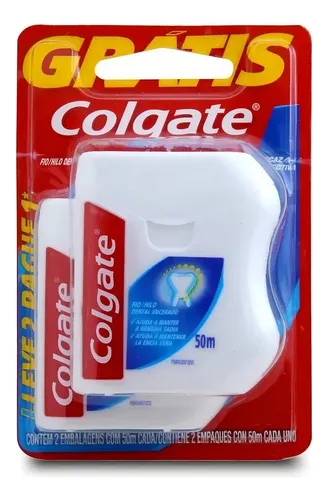 Hilo dental Colgate Hilo Dental Encerado 50 m 2 u