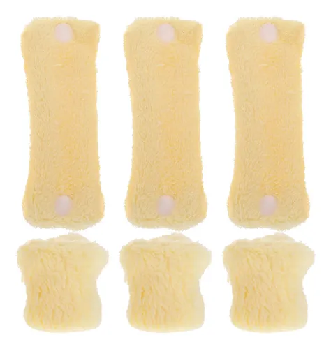 6pcs Rulos De Felpa Coral Para Cabello Sin Calor Para Dormir