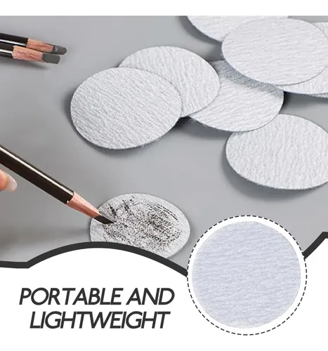 20pcs Silver Sandpaper Eyebrow Pencil Tool For Craft Use
