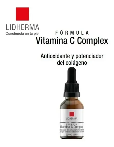 Formula Vitamina C Complex Antioxidante 30ml Lidherma Momento de aplicación Noche Tipo de piel Todo tipo