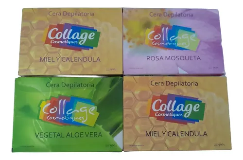 4 Ceras Depilatoria Prof. Miel /rosa M/veget Collage X 900gr