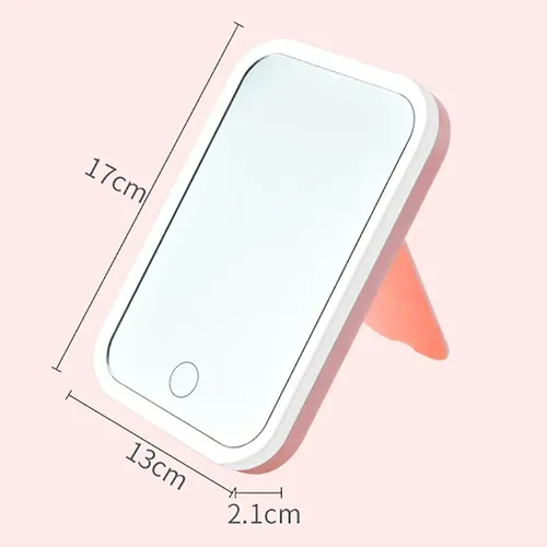 Espejo De Maquillaje Led Recargable Con Luz Táctil T2
