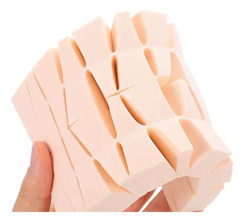 2 Bolsas Esponjas De Maquillaje Trapezoidales Y En Cuña