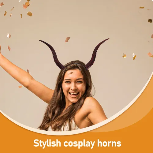 Diadema Con Cuernos De Diablo Para Halloween: Aro De Pelo Co