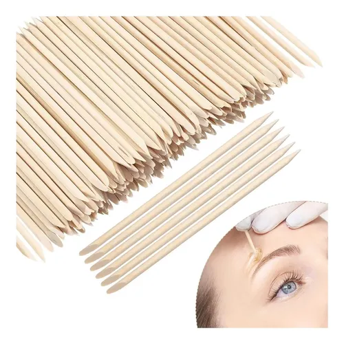 Palitos De Cera De Madera Demissle 400 Piezas Para Cejas Y