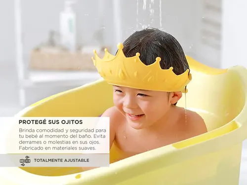 Gorro De Ducha Ajustable Gadnic Proteger Rostro Bebé Chicos