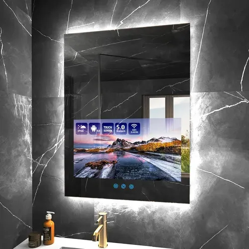 Espejo Baño 24×32 Led Tri Color Tv Android 21 5 Wifi