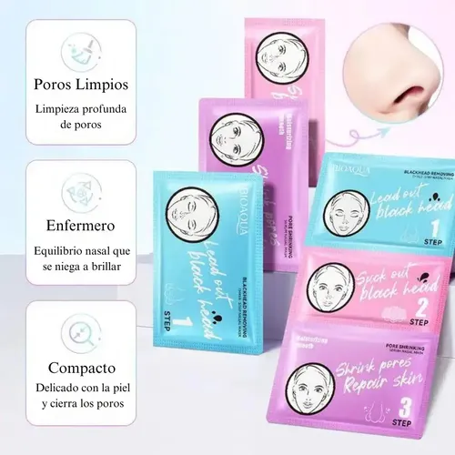 Mascarilla Puntos Negros 3 Pasos Bioaqua Tipo De Piel Todo Tipo De Piel