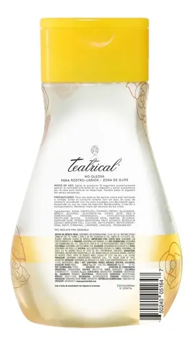 Teatrical Agua Micelar De Rosas Suavizante X600 Ml